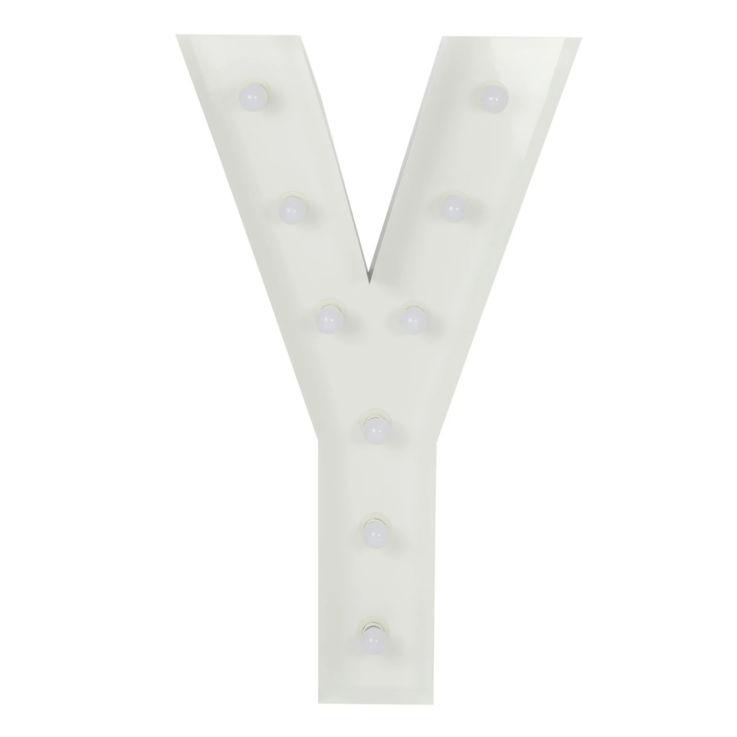 V024: Event Decoration Large 4ft Tall LED Marquee Letter - Y Rose Morning