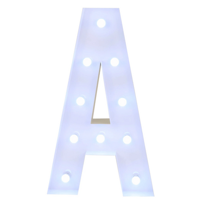 V027: Event Decoration Large 4ft Tall LED Marquee Letter - A Rose Morning