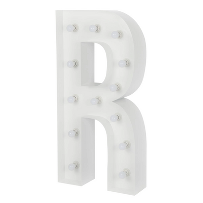Event Decoration Large 4ft Tall LED Marquee Letter - R Rose Morning