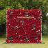 Valentina：5D Fabric Artificial rolling up curtain flower wall Rose Morning