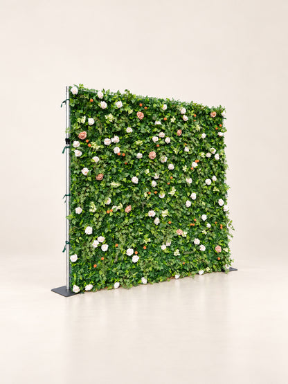 Valesa: 3D Fabric Artificial Zip Up Curtain Flower Wall For Wedding and Events Decoration