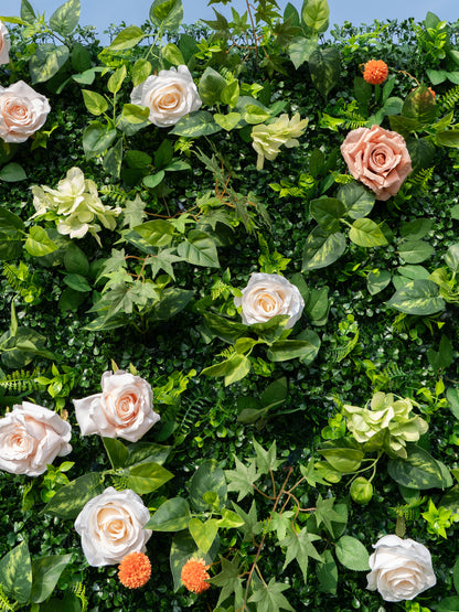Valesa: 3D Fabric Artificial Zip Up Curtain Flower Wall For Wedding and Events Decoration