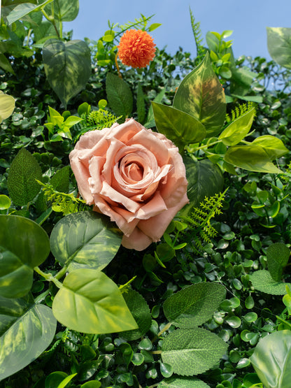 Valesa: 3D Fabric Artificial Zip Up Curtain Flower Wall For Wedding and Events Decoration