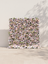 Valina 5D Fabric Artificial rolling up curtain flower wall — front view