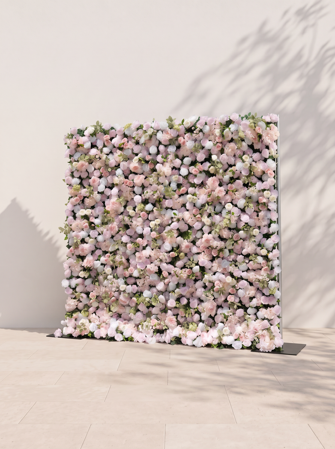 Valina 5D Fabric Artificial rolling up curtain flower wall — right view