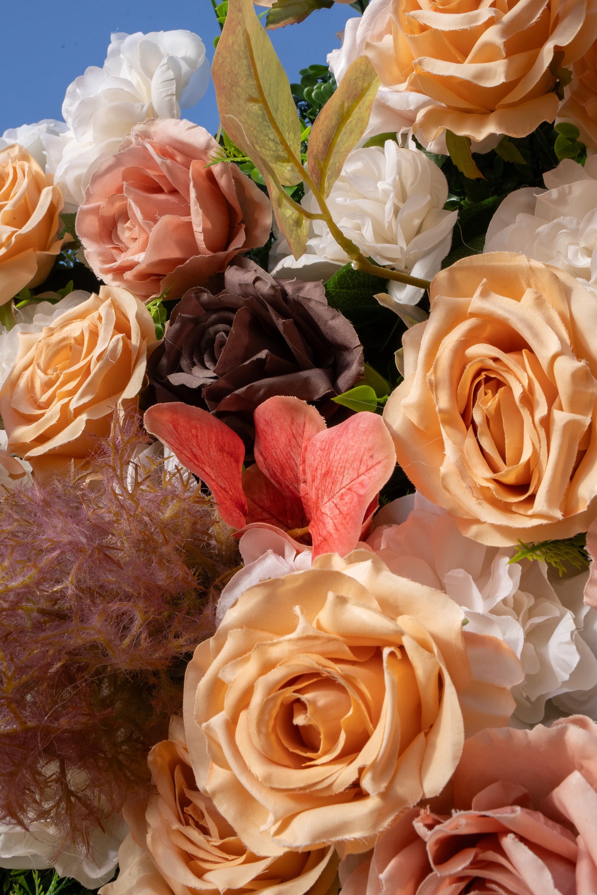Vanina: 5D Fabric Artificial Zip Up Curtain Flower Wall For Wedding and Events Decoration