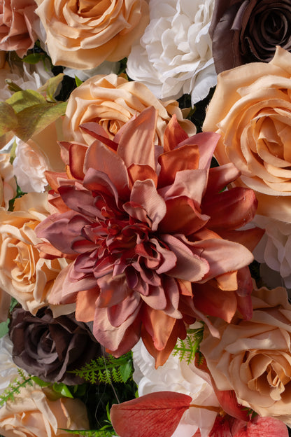 Vanina: 5D Fabric Artificial Zip Up Curtain Flower Wall For Wedding and Events Decoration