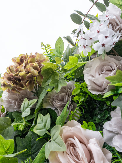 Vanya: 3D Fabric Artificial Zip Up Curtain Flower Wall For Wedding and Events Decoration