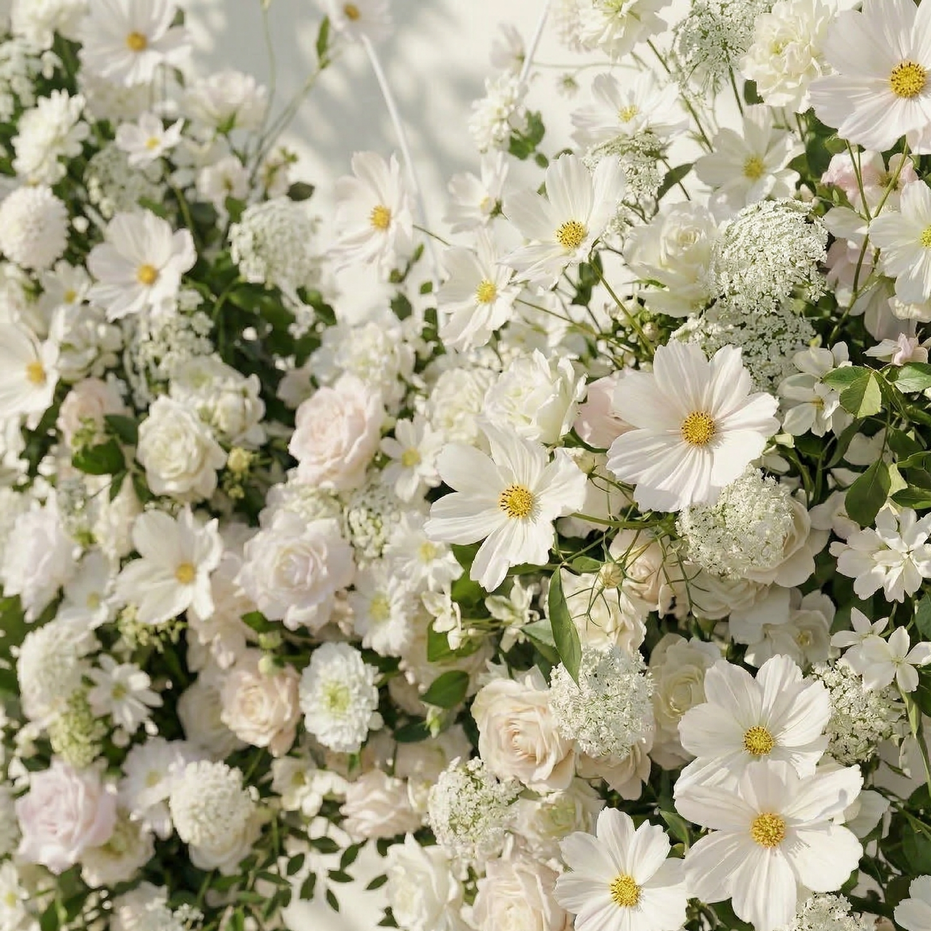 Velmora: Exquisite Ivory Butterfly-Shaped Flower Wall for Birthday &amp; Anniversary Decor