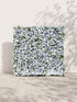Velyra 5D Fabric Artificial rolling up curtain flower wall — front view