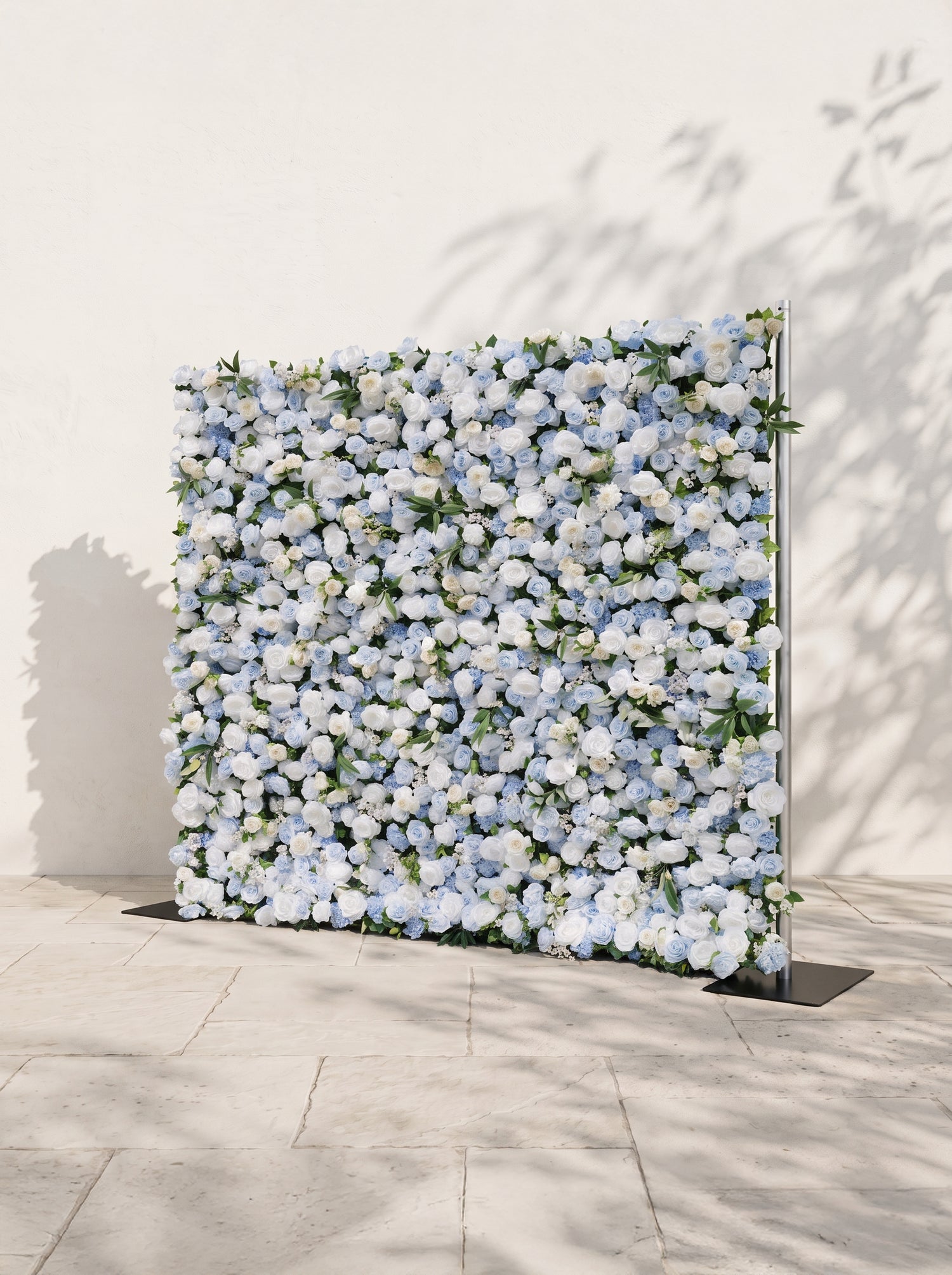 Velyra 5D Fabric Artificial rolling up curtain flower wall — right view