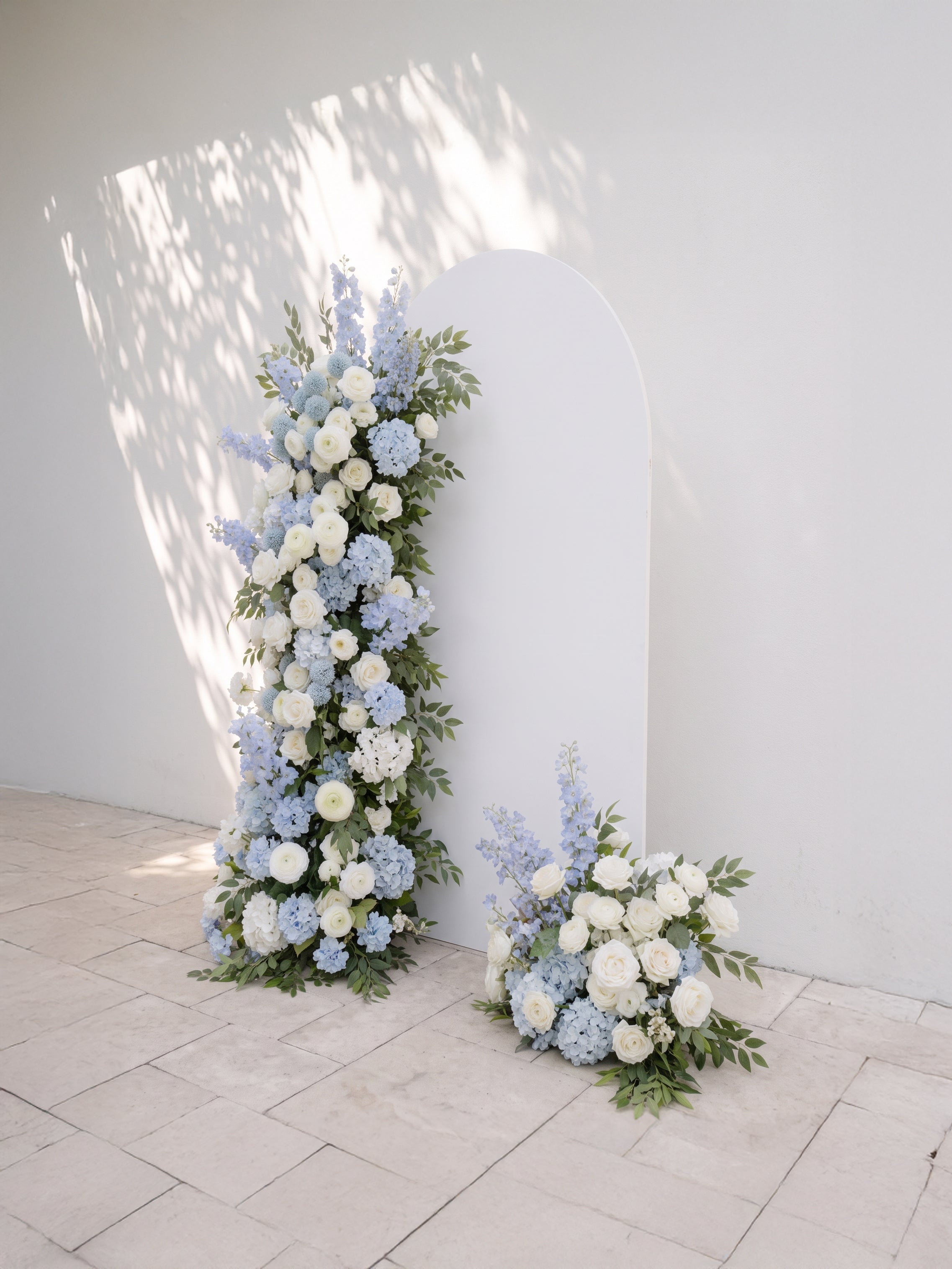 Verenna: Wedding Background Arch Pillar Decorative Flower Row Excluding Frame — right view