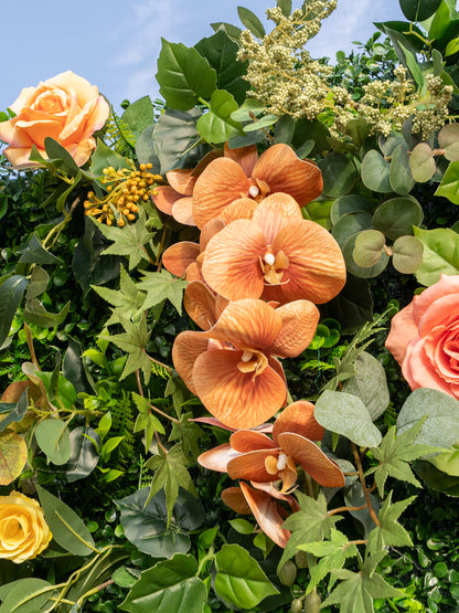 Verya: 3D Fabric Artificial Zip Up Curtain Flower Wall For Wedding and Events Decoration