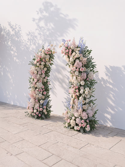 Vesperaria Luxury Horn Shaped Flower Arch with Frame for Wedding Party Event Backdrop Decoration — right view