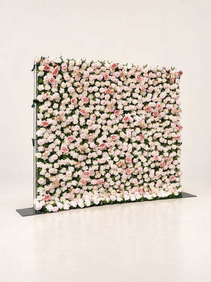 Vinca: 3D Fabric Artificial Zip Up Curtain Flower Wall For Wedding and Events Decoration