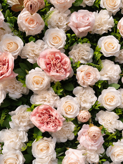 Vinca: 3D Fabric Artificial Zip Up Curtain Flower Wall For Wedding and Events Decoration