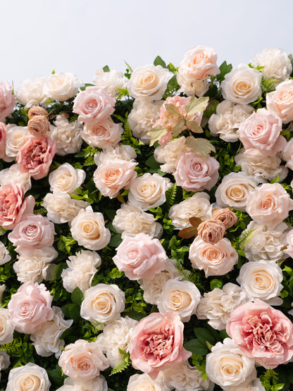 Vinca: 3D Fabric Artificial Zip Up Curtain Flower Wall For Wedding and Events Decoration