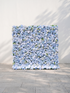 Violenna 5D Fabric Artificial rolling up curtain flower wall — front view