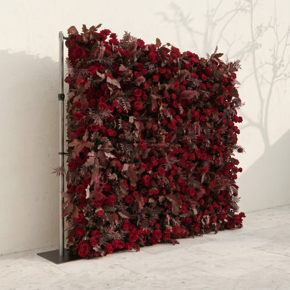 Violliane:Classic Luxury 5D Deep Red roses Flower wall for Wedding&amp;Event Decor violliane left
