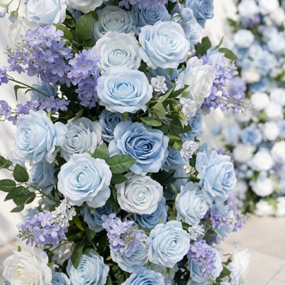 Violrella: Classic Luxury Flower Arch with Blue Roses for Wedding&amp;Event Decor Including Frame violrella detail 2