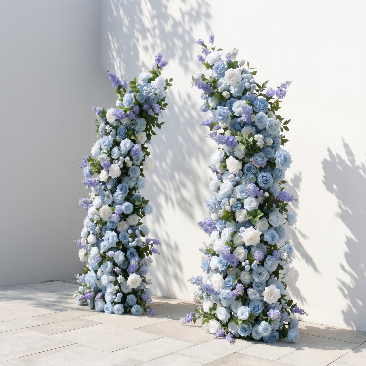Violrella: Classic Luxury Flower Arch with Blue Roses for Wedding&amp;Event Decor Including Frame violrella right