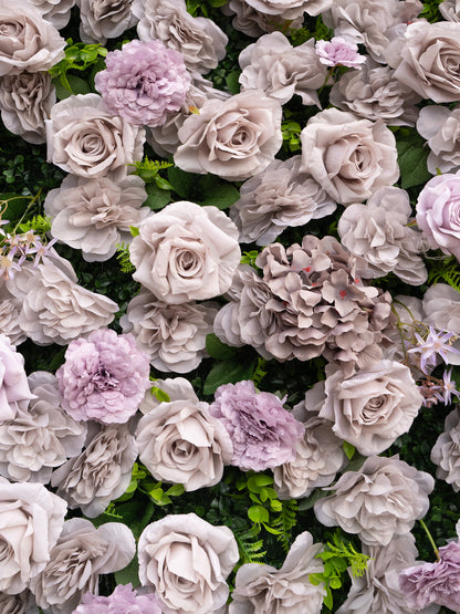 Viona: 3D Fabric Artificial Zip Up Curtain Flower Wall For Wedding and Events Decoration