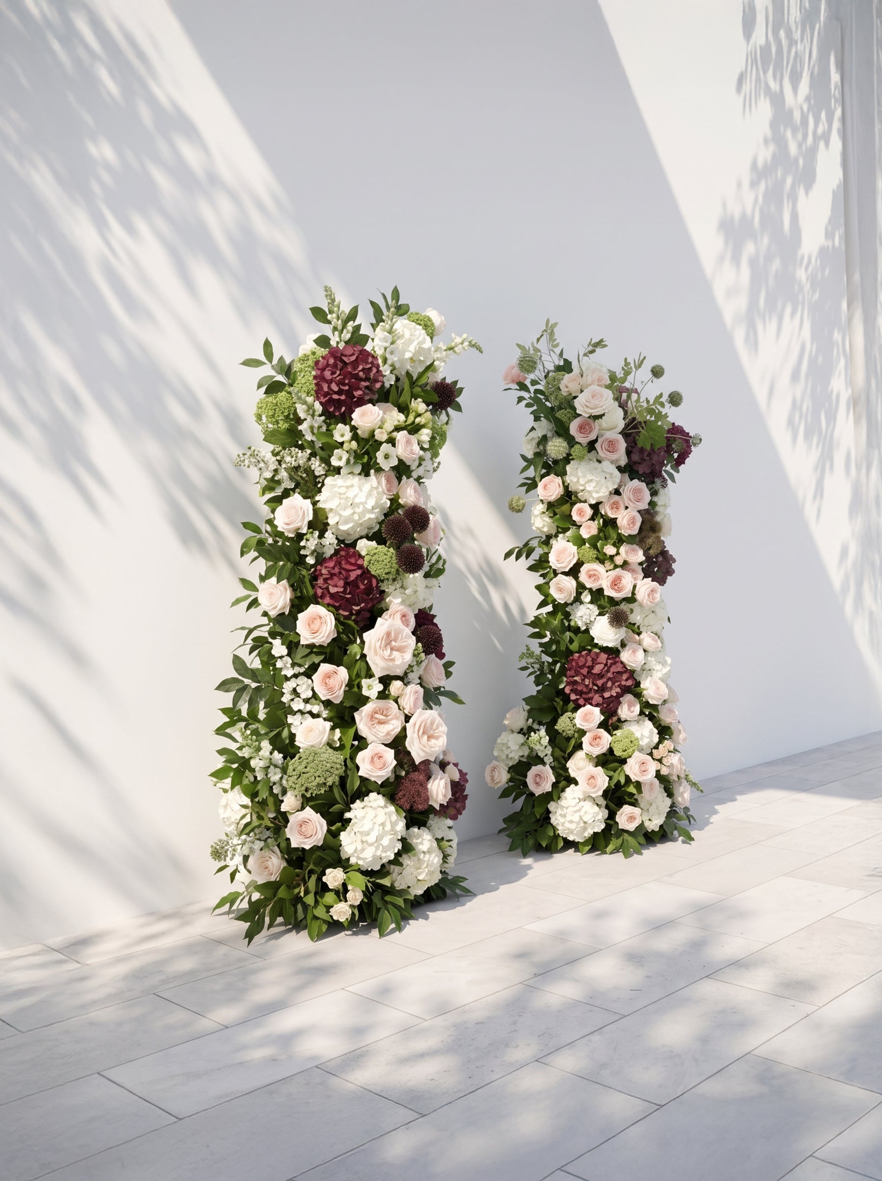 Virellina Luxury Horn Shaped Flower Arch with Frame for Wedding Party Event Backdrop Decoration — left view