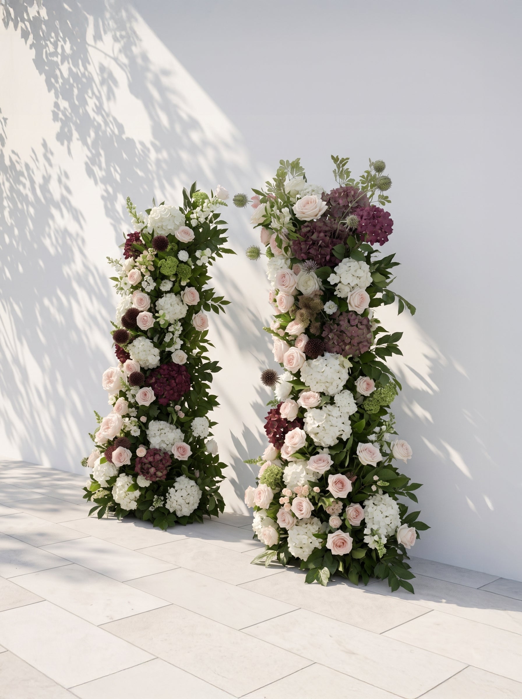 Virellina Luxury Horn Shaped Flower Arch with Frame for Wedding Party Event Backdrop Decoration — right view