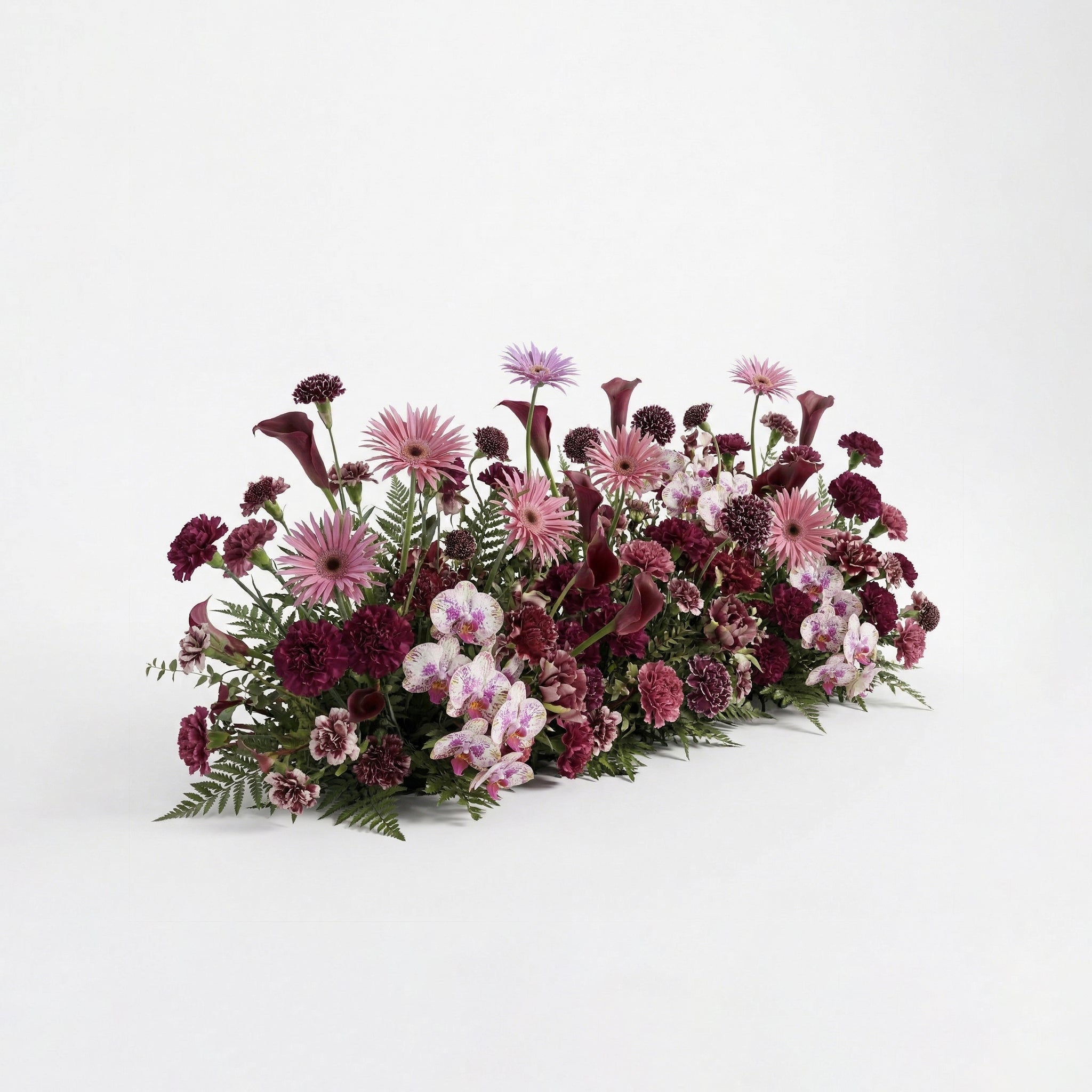 Virexa: Rich Berry-Toned Heart-Shaped Floral Arch for Luxury Wedding &amp; Proposal Ceremony