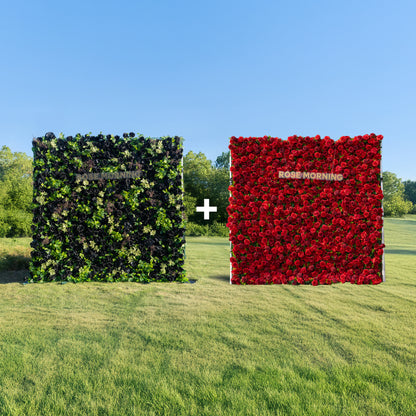 Bundle Sets Westminster + Luna wall: Fabric Backdrop Artificial rolling up flower walls