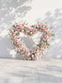 Yarsola:  Heart-Shaped Floral Arch for Elegant Garden Wedding & Proposal Party — front view