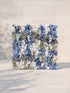 Zarena 5D Fabric Artificial rolling up curtain flower wall — front view