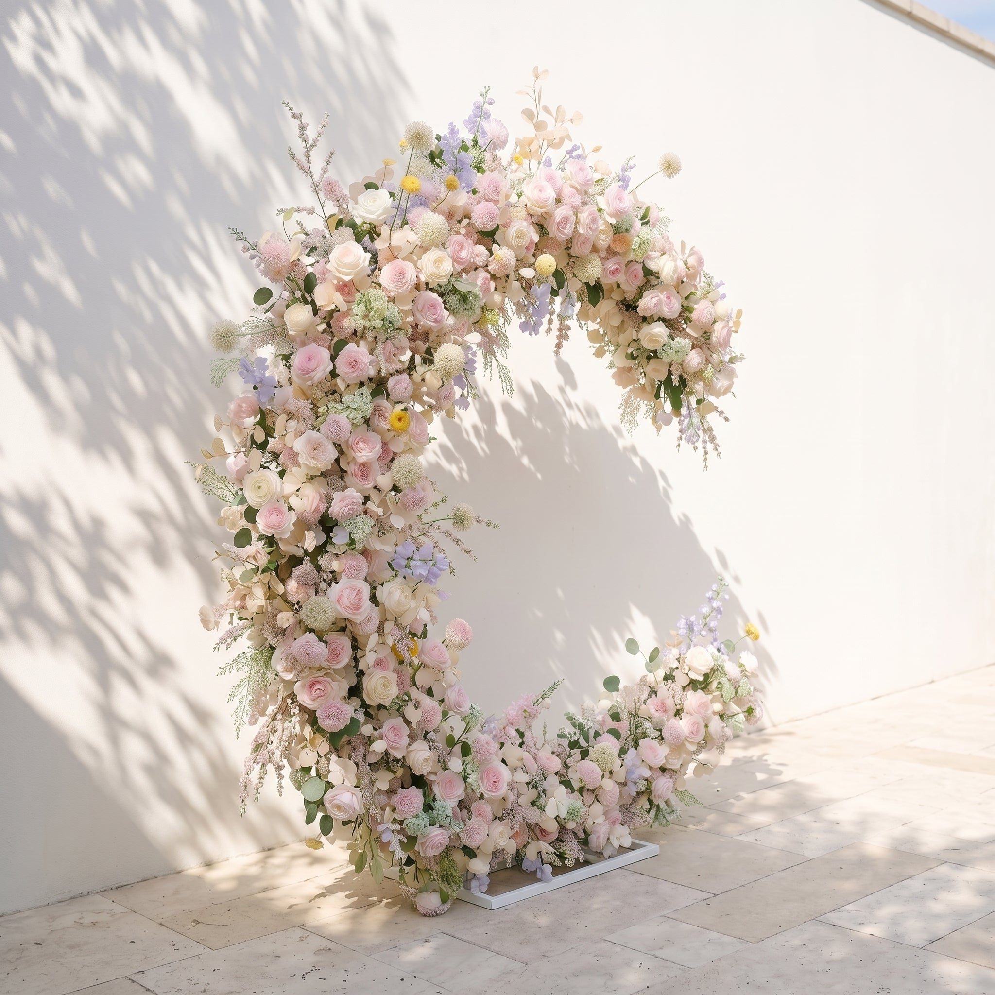 Zarensira moon arch: Wedding Party Background Floral Arch Decoration Including Frame