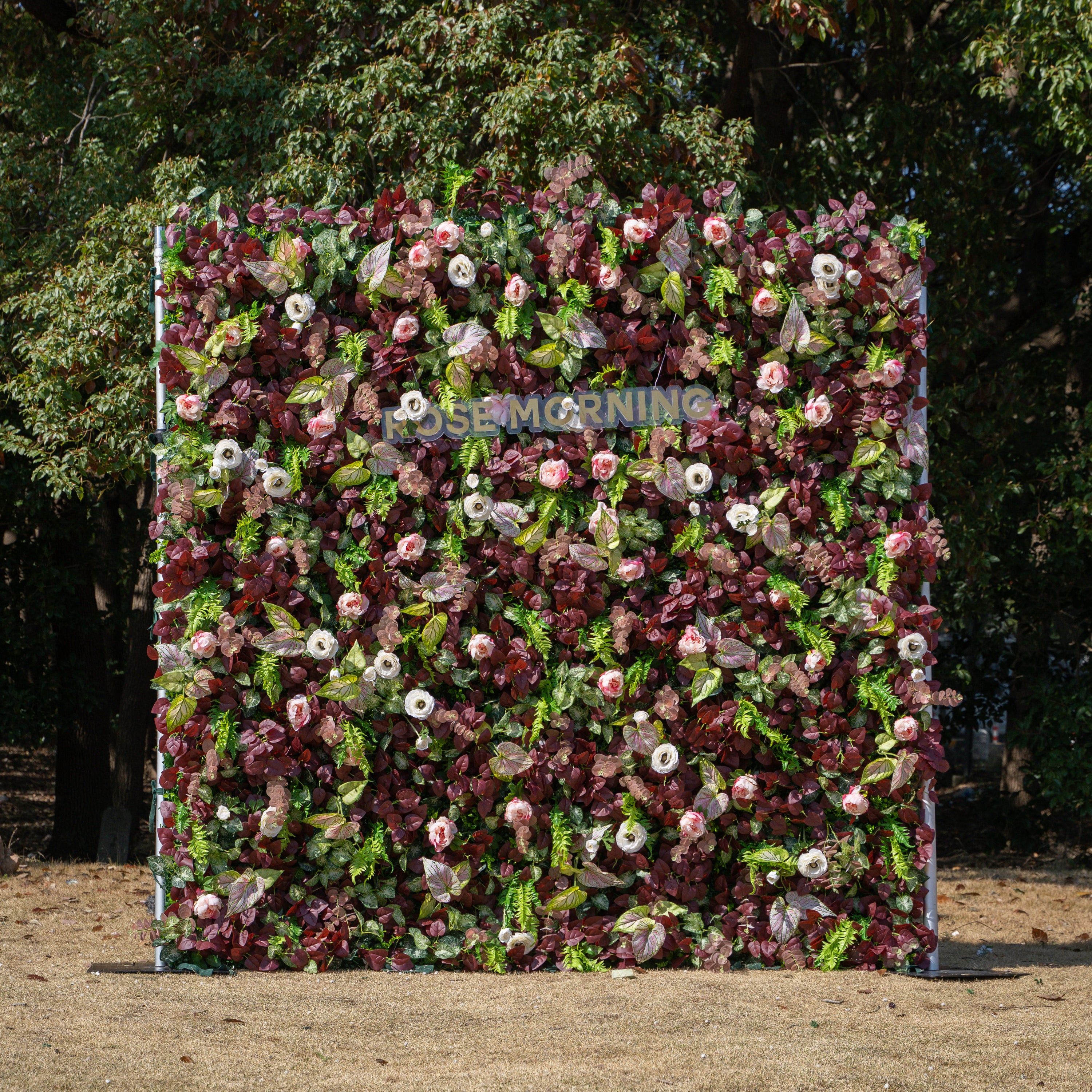 Adelaide：4D Fabric Artificial rolling up curtain flower wall