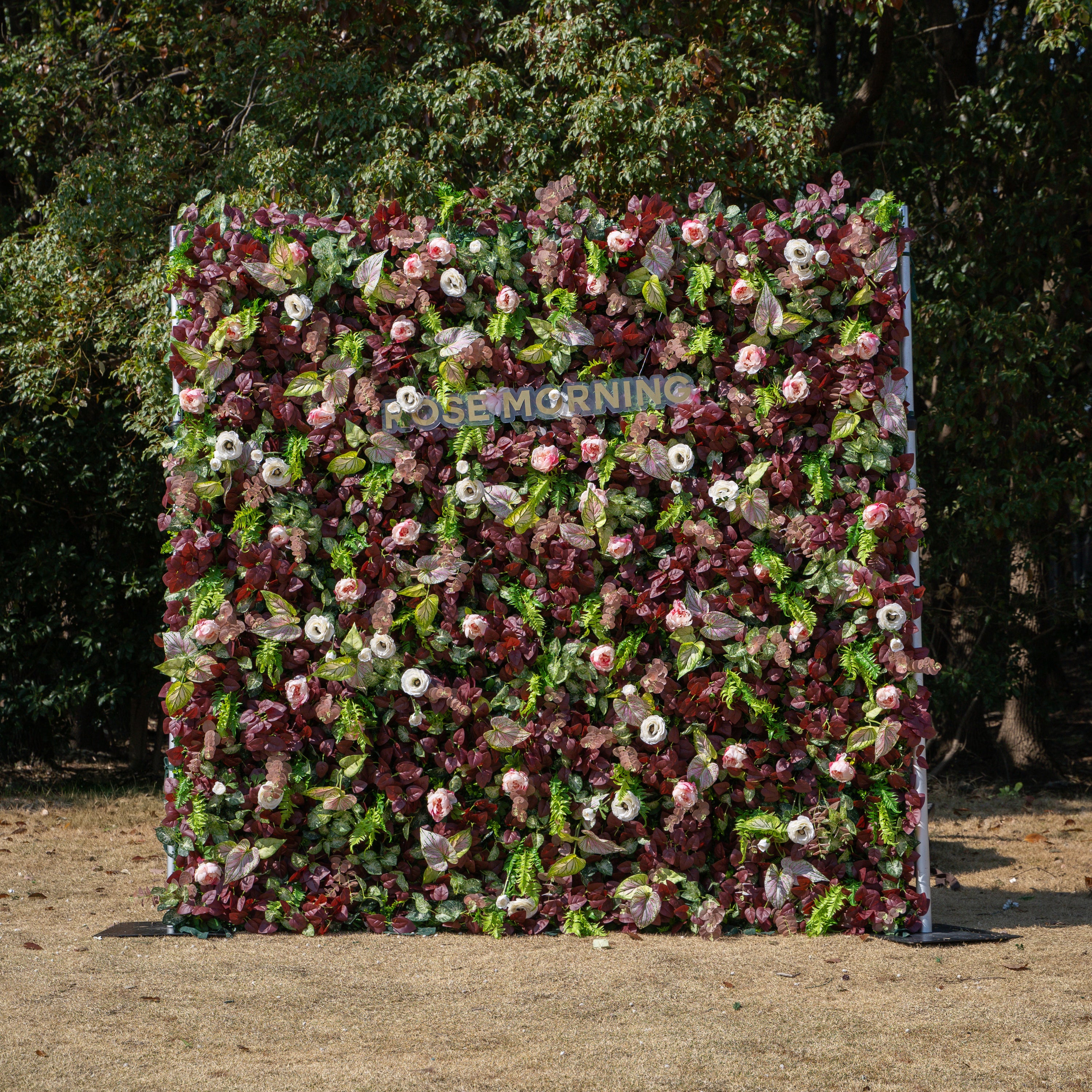 Adelaide：4D Fabric Artificial rolling up curtain flower wall