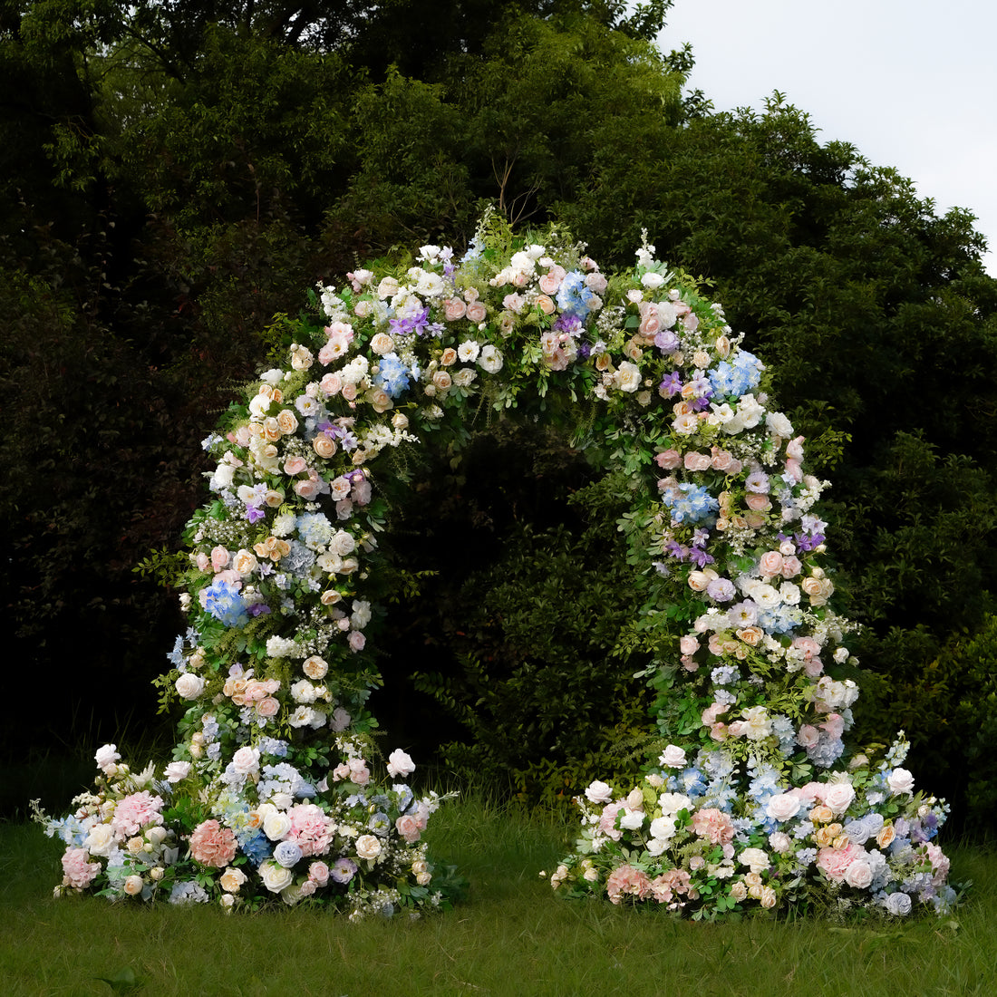 Audrey:2023 New Wedding Party Background Floral Arch Decoration Including Frame -R028 Rose Morning
