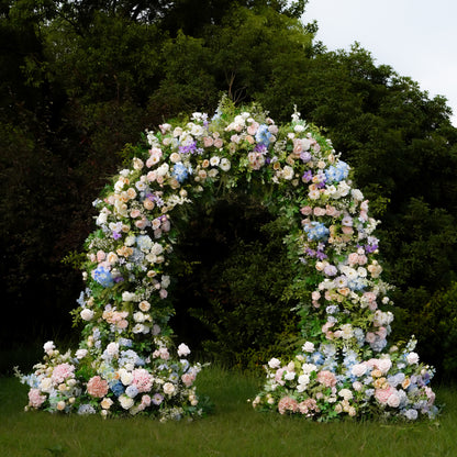 Audrey:2023 New Wedding Party Background Floral Arch Decoration Including Frame -R028 Rose Morning