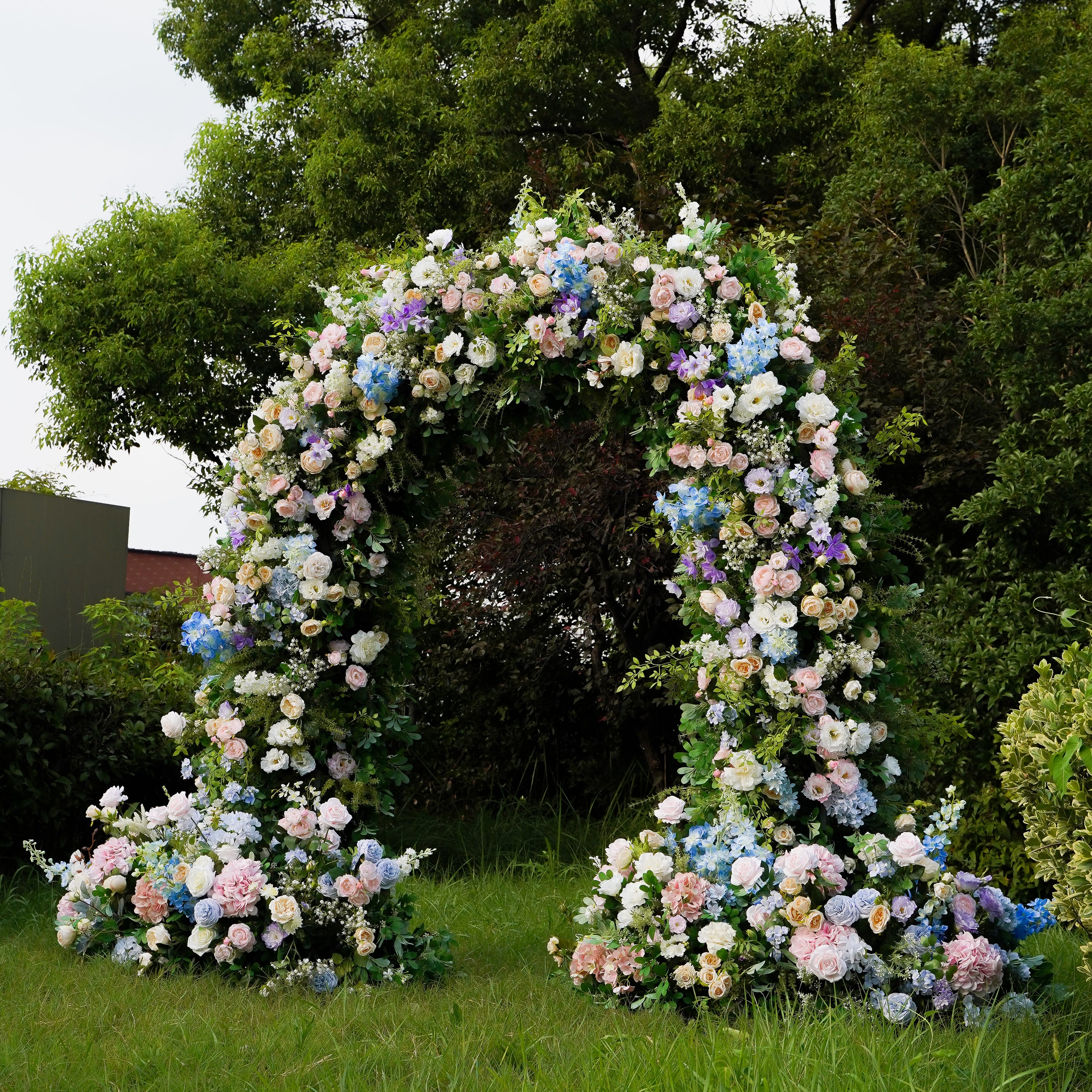 Audrey:2023 New Wedding Party Background Floral Arch Decoration Including Frame -R028 Rose Morning