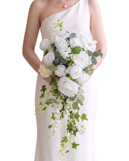 Dewdrop- Bridal Bouquet 13.7"x23.6&