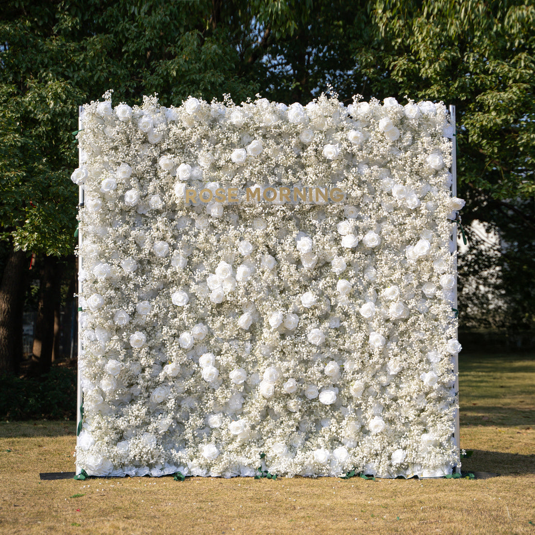 Baby Breath:3D Fabric Artificial rolling up curtain flower wall(Ready to ship-Only USA)