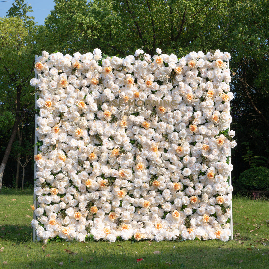 Bambi：4D Fabric Artificial rolling up curtain flower wall (Ready to ship)