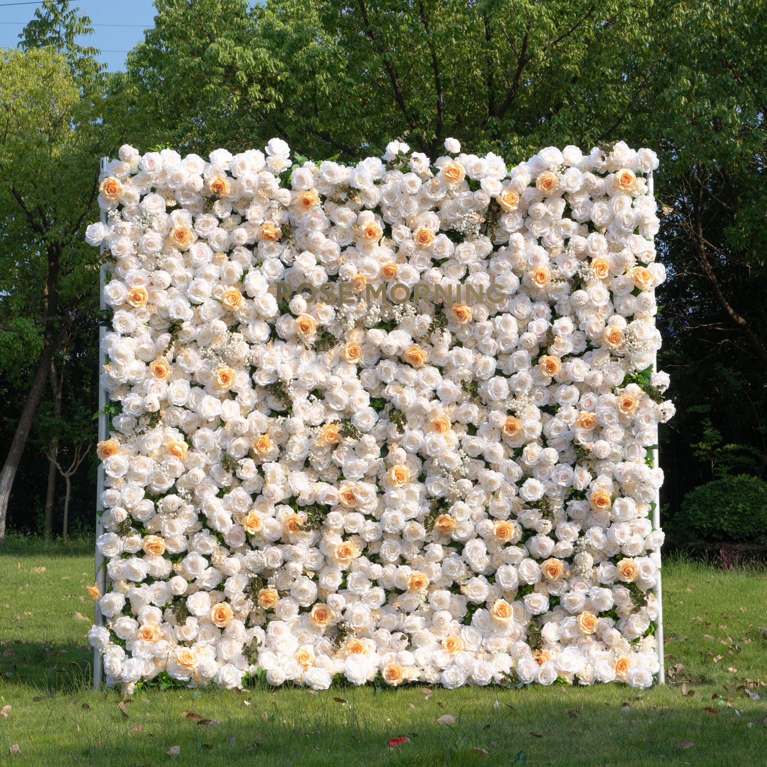 Bambi：4D Fabric Artificial rolling up curtain flower wall