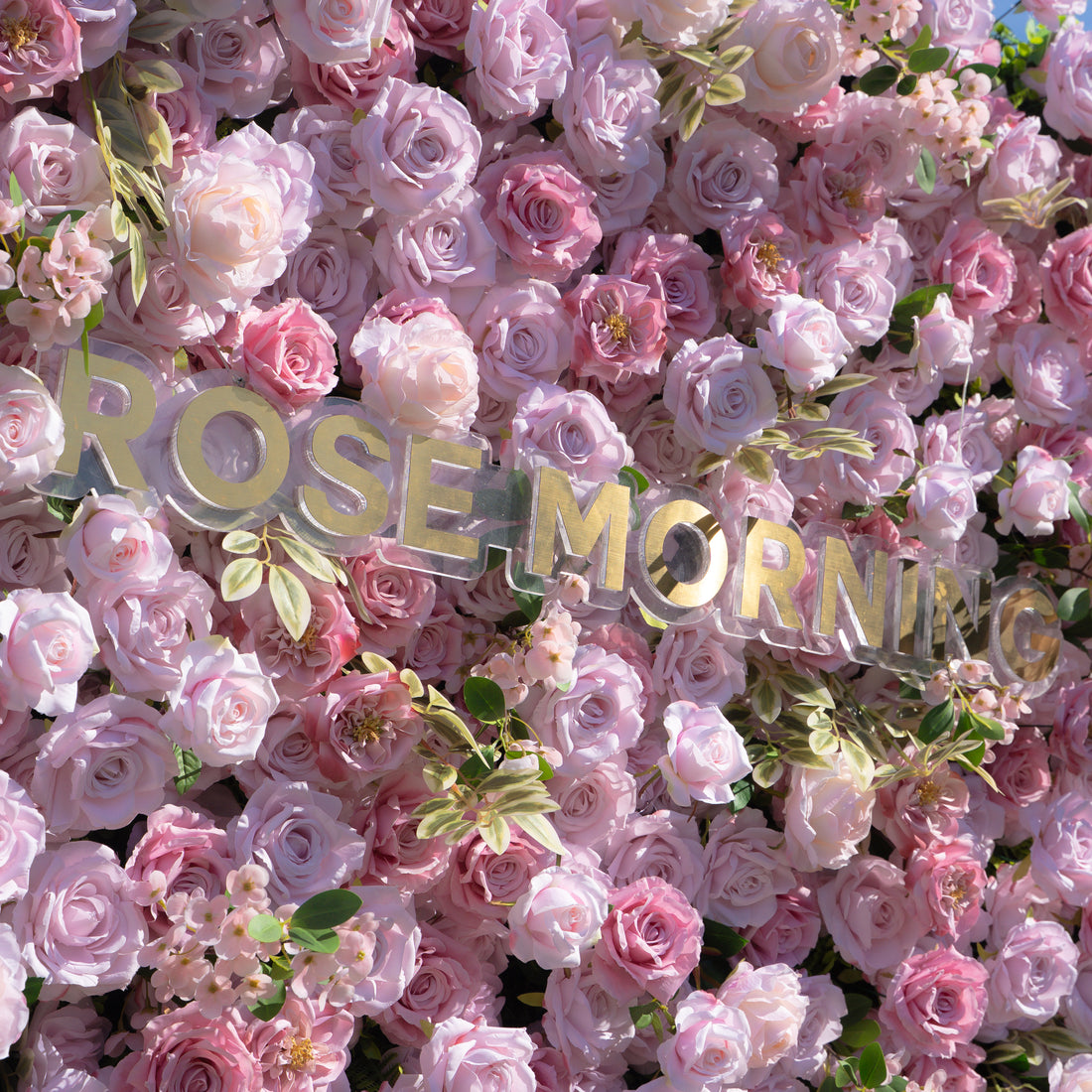 Bene：4D Fabric Artificial zip up curtain flower wall 8ft*8ft