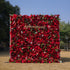 Besty：5D Fabric Artificial rolling up curtain flower wall Rose Morning