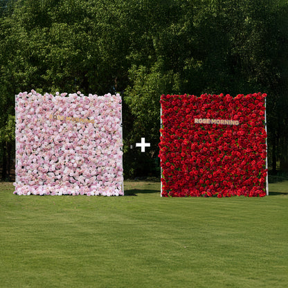 Bundle Sets Bliss + Luna wall: Fabric Backdrop Artificial rolling up flower walls