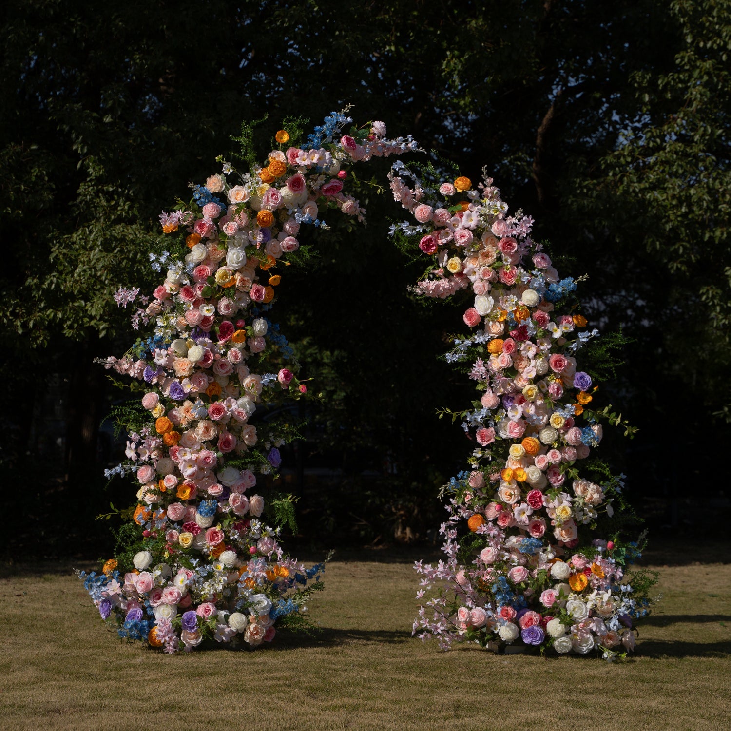 Bloom ：Wedding Party Background Floral Arch Decoration (Including Frame)