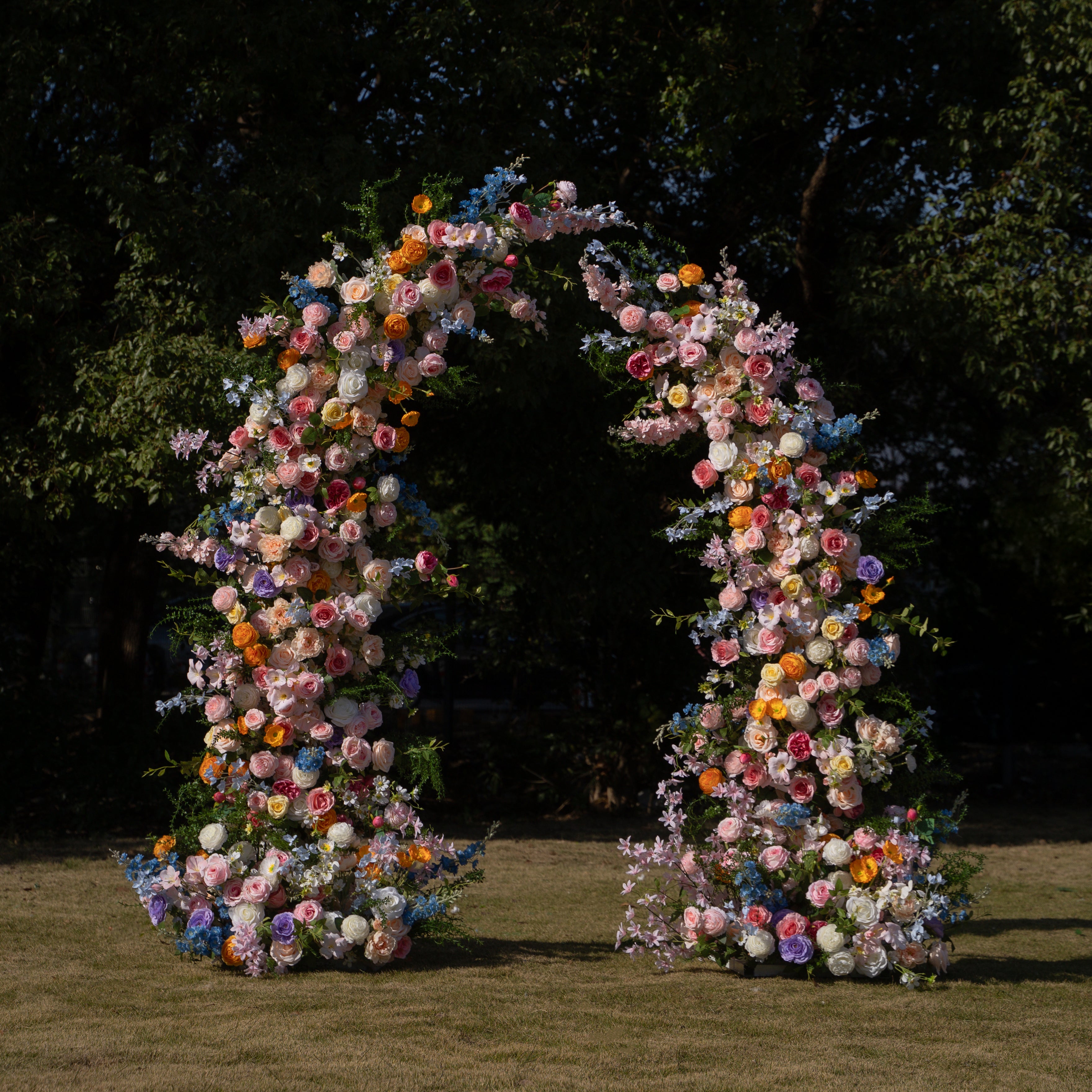 Bloom ：Wedding Party Background Floral Arch Decoration (Including Frame)