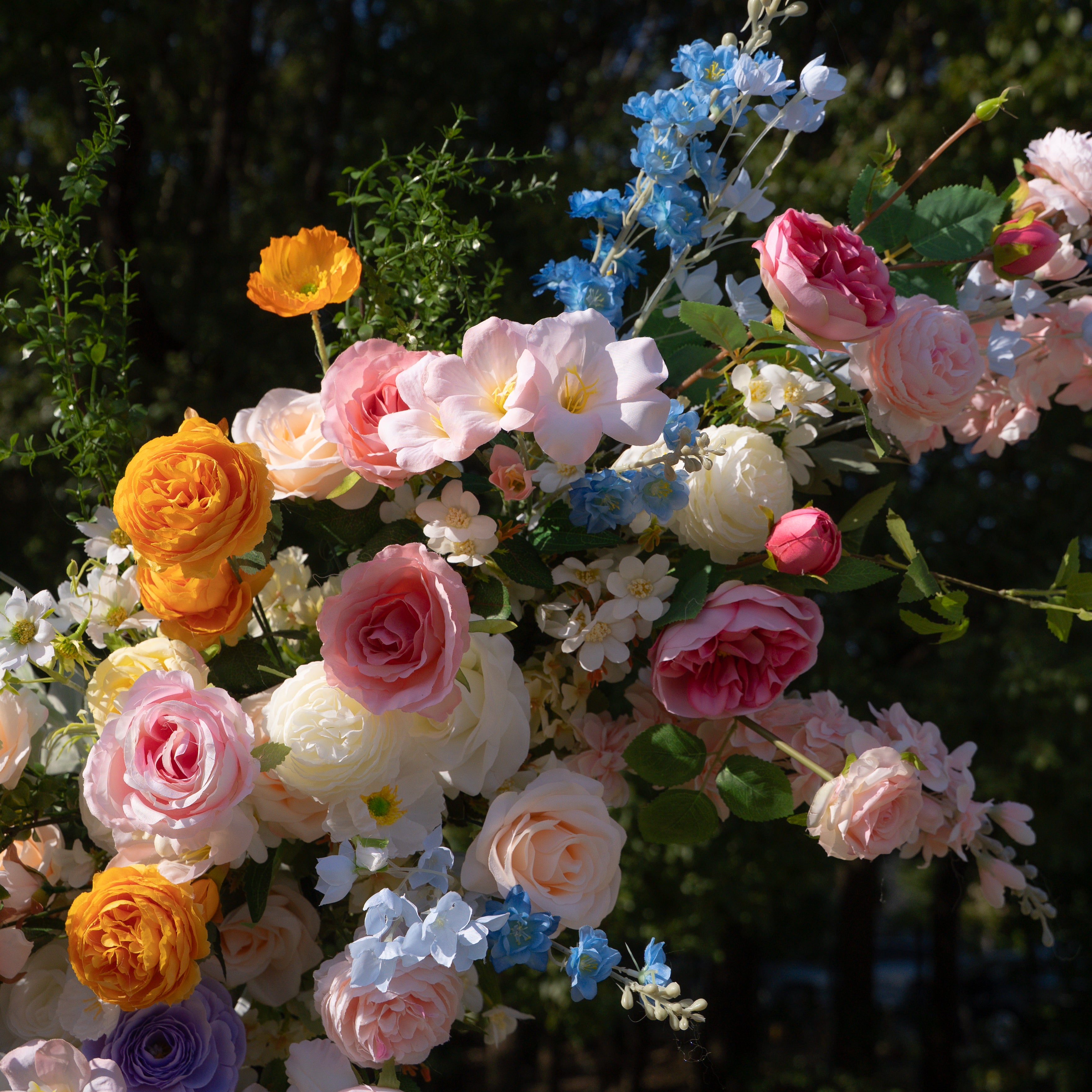 Bloom ：Wedding Party Background Floral Arch Decoration (Including Frame)