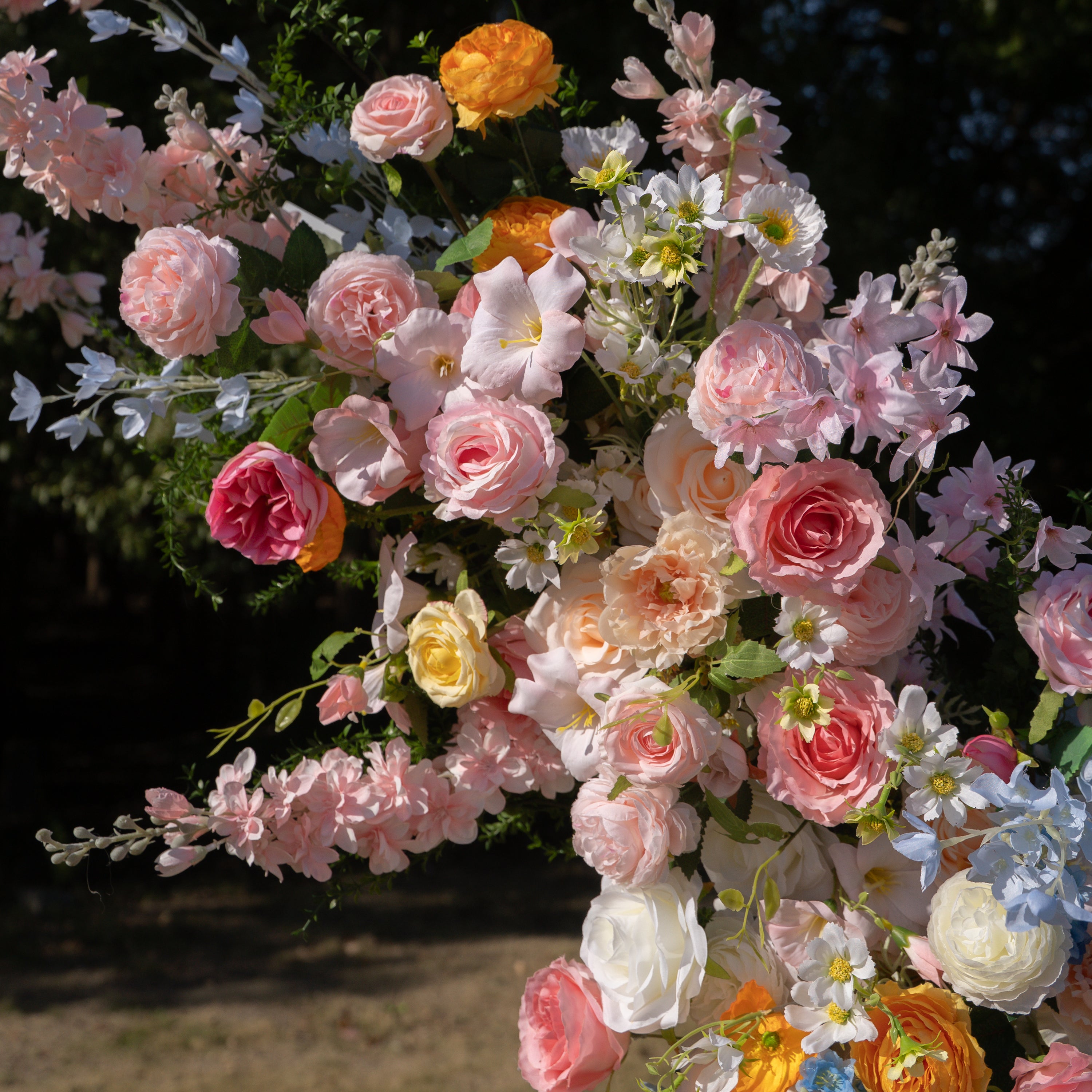 Bloom ：Wedding Party Background Floral Arch Decoration (Including Frame)
