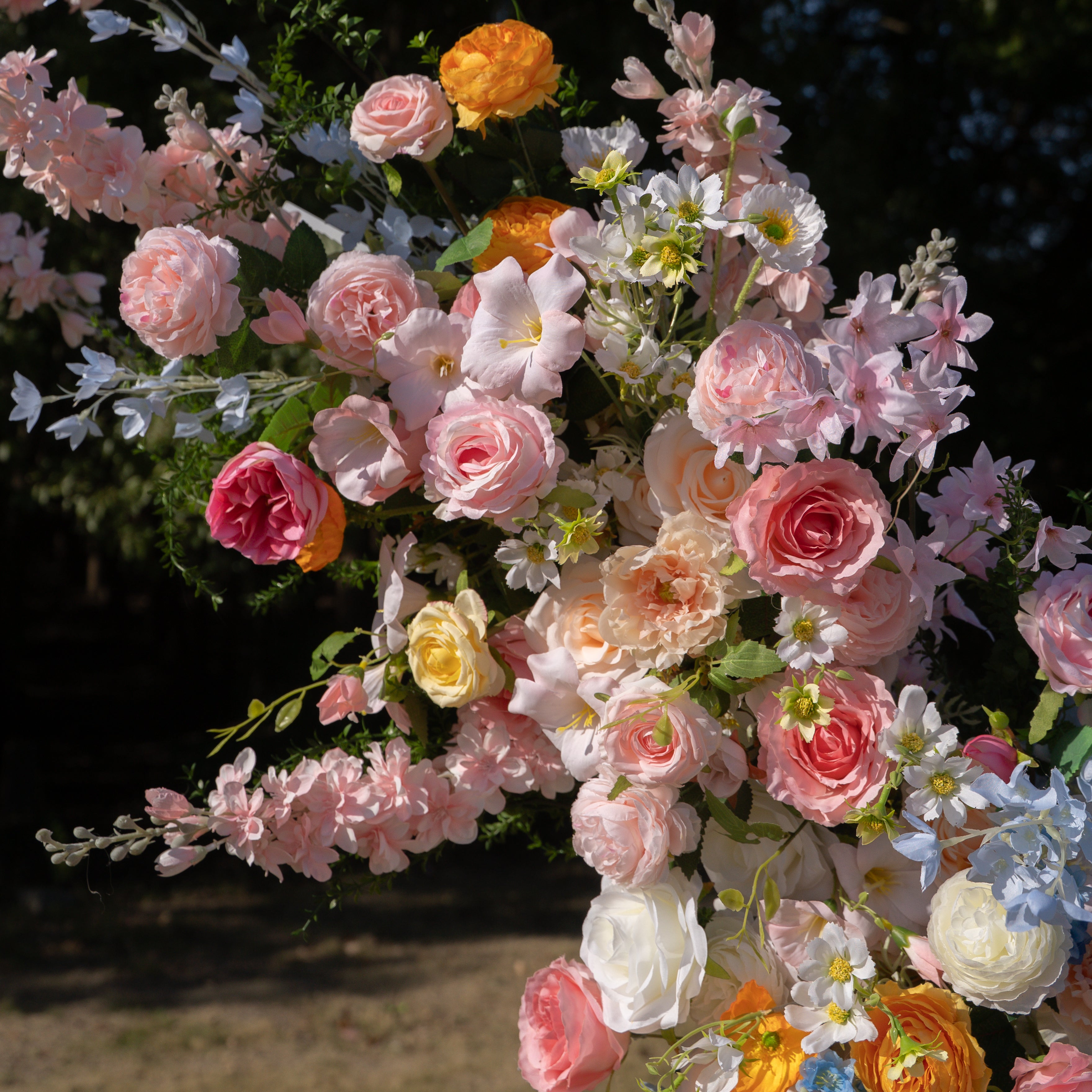 Bloom ：Wedding Party Background Floral Arch Decoration (Including Frame)